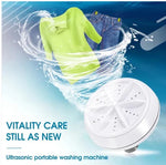 Portable USB Ultrasonic Turbine Laundry Washing Machine