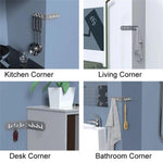 6 Hooks Double Sided Foldable Adhesive Holder