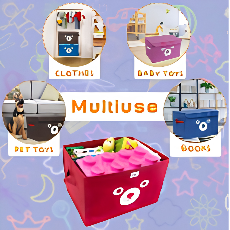 Panda Design Folding Storage Bins (Pack of 2)