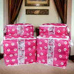 110GSM Cloth Storage Bag Pink (Pack of 4)