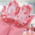 Magic Washing Gloves - Pair Of Silicone Washing Gloves