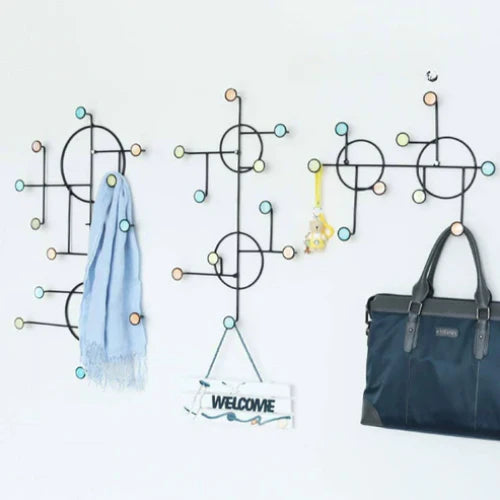 Nordic Style Wall Shelf With Hooks