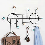 Nordic Style Wall Shelf With Hooks