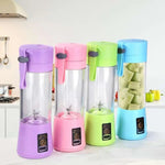 Portable Juicer - 380 ml 6 Blade Electric Portable USB Juicer