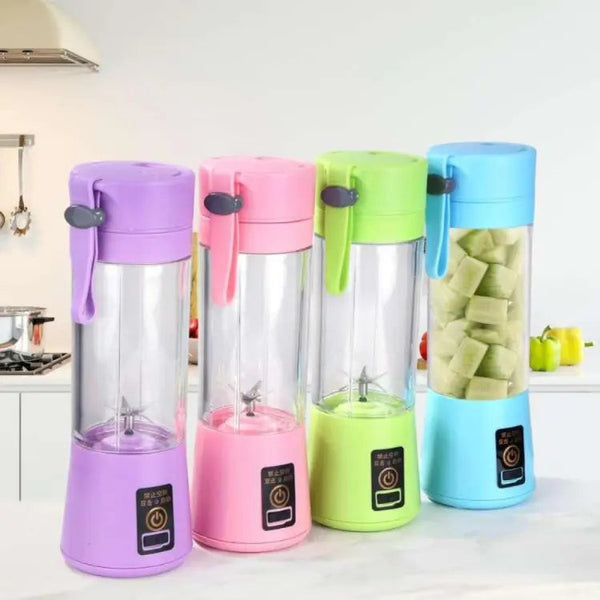 Portable Juicer - 380 ml 6 Blade Electric Portable USB Juicer