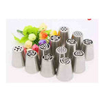 12 pcs Stainless steel Icing Pipes Nozzles